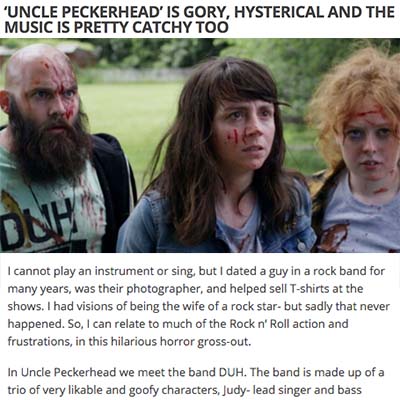 ‘UNCLE PECKERHEAD’ IS GORY, HYSTERICAL AND THE MUSIC IS PRETTY CATCHY TOO